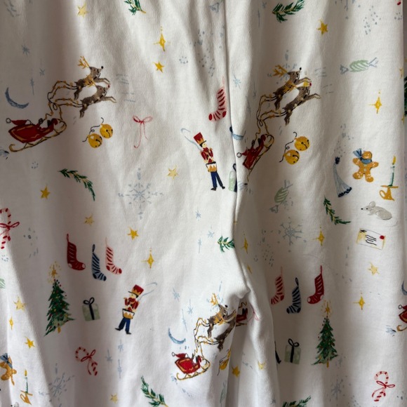 Kids Lake Christmas Pajama Set Size 10 Nutcracker Reindeer Print Long Sleeve - Picture 10 of 16